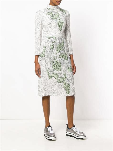 Prada Rabbit Print Dress 